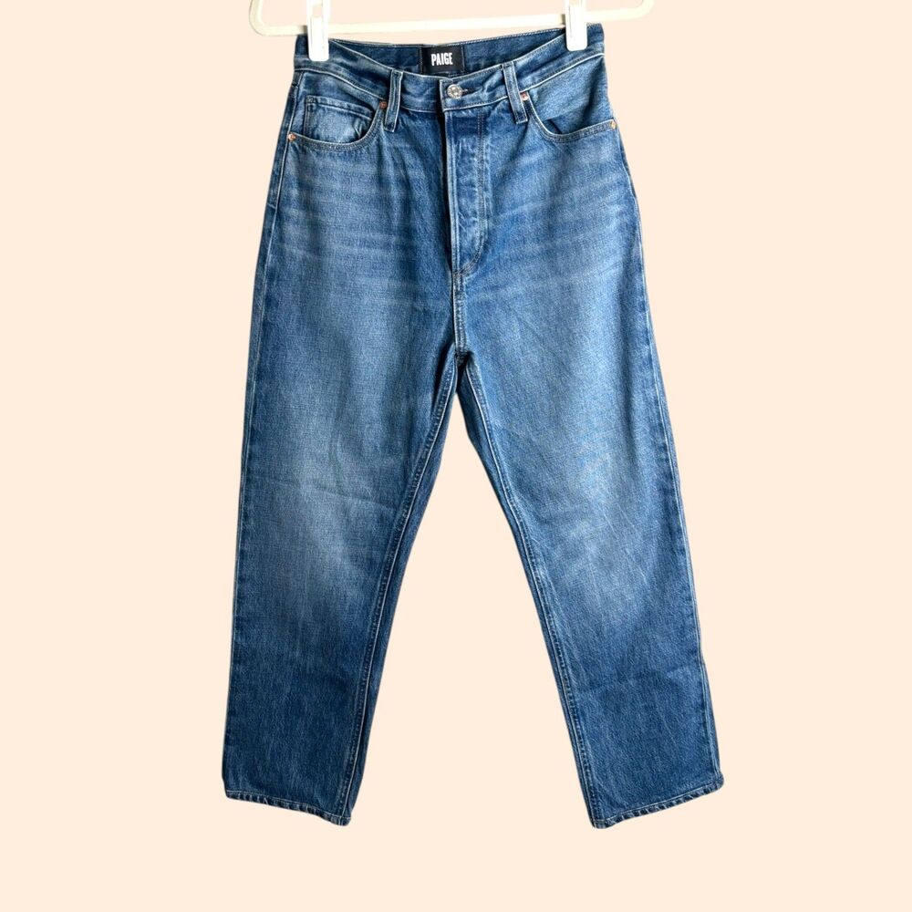 PAIGE Sawyer High Waist Straight Leg Jeans Imagine